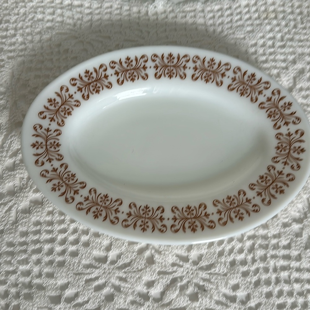 Vintage Pyrex Tableware by Corning Made USA Milk Glass Oval Plates Dishes 794-16